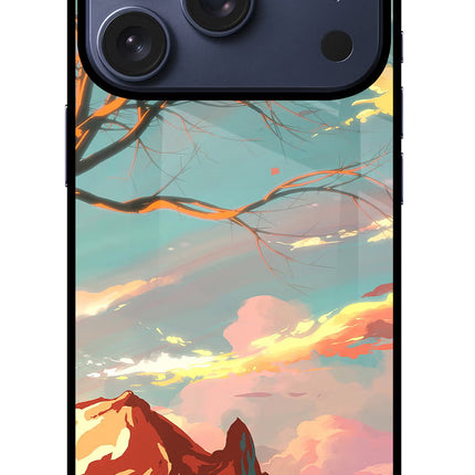 Scenery iPhone 17 Pro Glass Case Back Cover by Casekaro