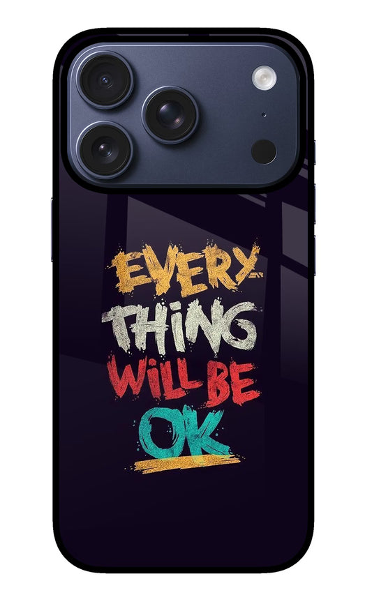 Everything Will Be Ok iPhone 17 Pro Glass Case