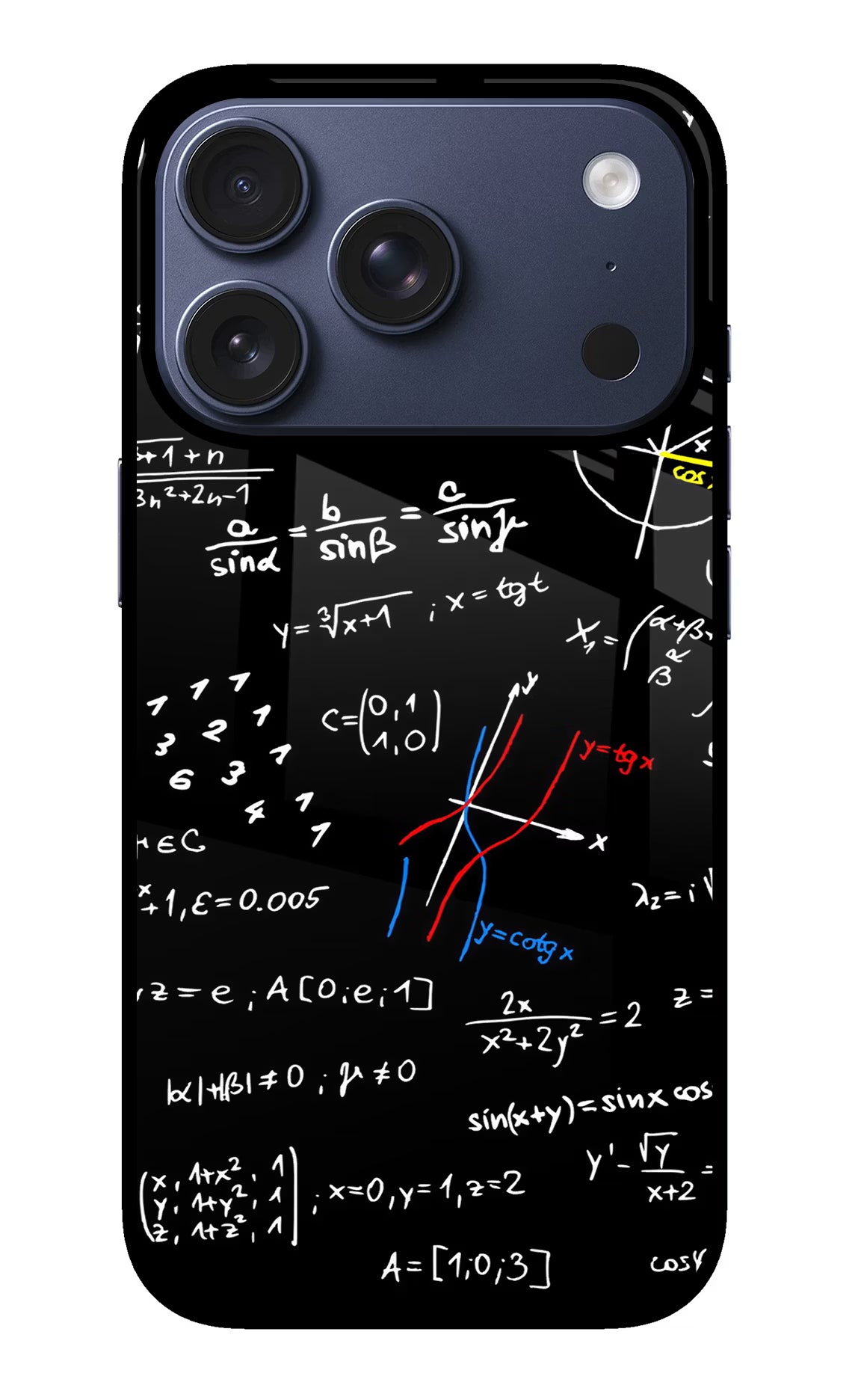 Mathematics Formula iPhone 17 Pro Glass Case Back Cover by Casekaro