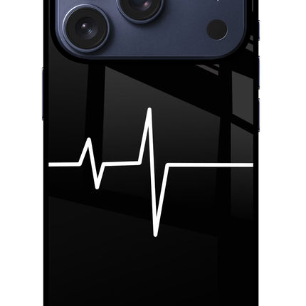 Heart Beats iPhone 17 Pro Glass Case Back Cover by Casekaro