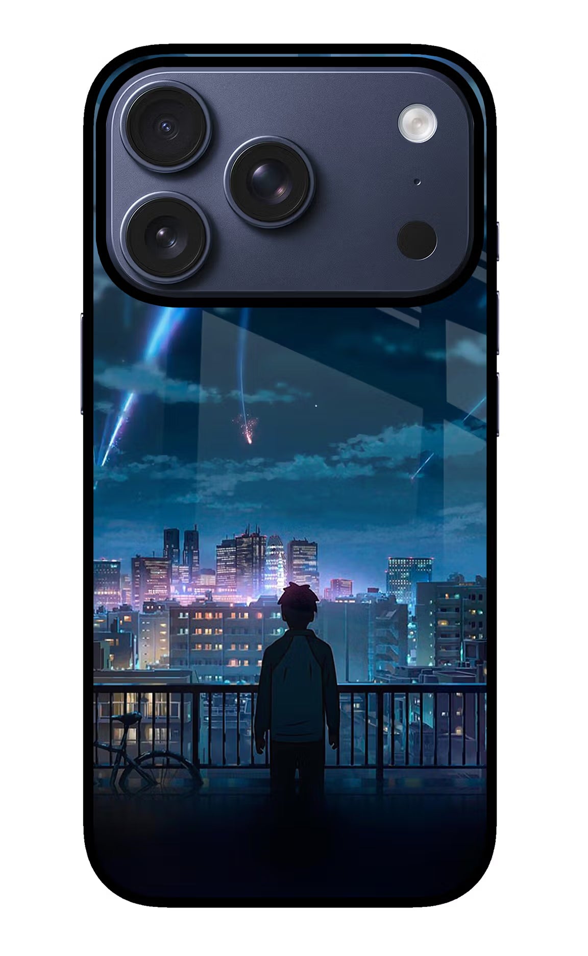 Anime iPhone 17 Pro Glass Case Back Cover by Casekaro