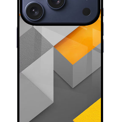 Abstract iPhone 17 Pro Glass Case Back Cover by Casekaro