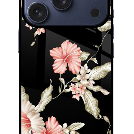 Flowers iPhone 17 Pro Glass Case Back Cover by Casekaro