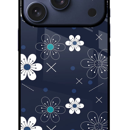 Flowers iPhone 17 Pro Glass Case Back Cover by Casekaro