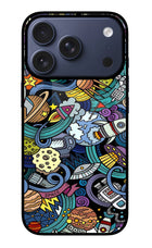 Space Abstract iPhone 17 Pro Glass Case