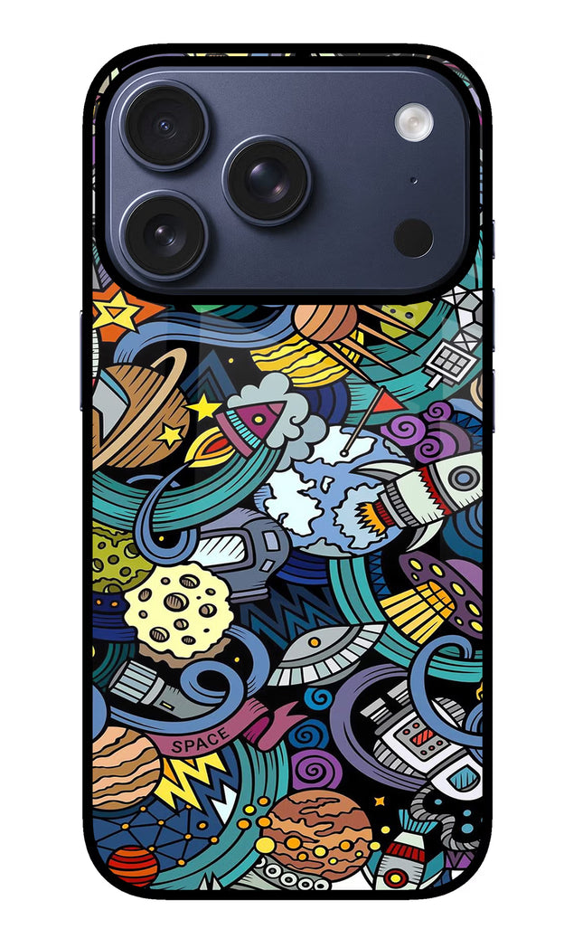 Space Abstract iPhone 17 Pro Glass Case