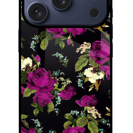 Flowers iPhone 17 Pro Glass Case Back Cover by Casekaro