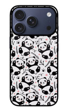 Cute Panda iPhone 17 Pro Glass Case