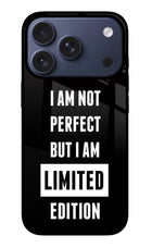 I Am Not Perfect But I Am Limited Edition iPhone 17 Pro Glass Case