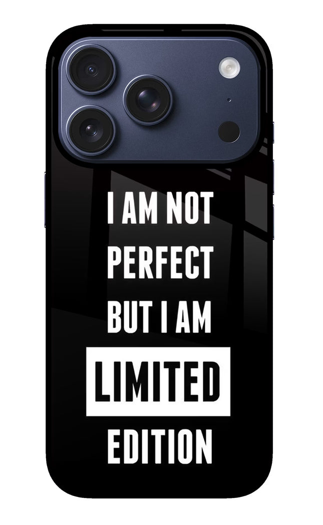 I Am Not Perfect But I Am Limited Edition iPhone 17 Pro Glass Case