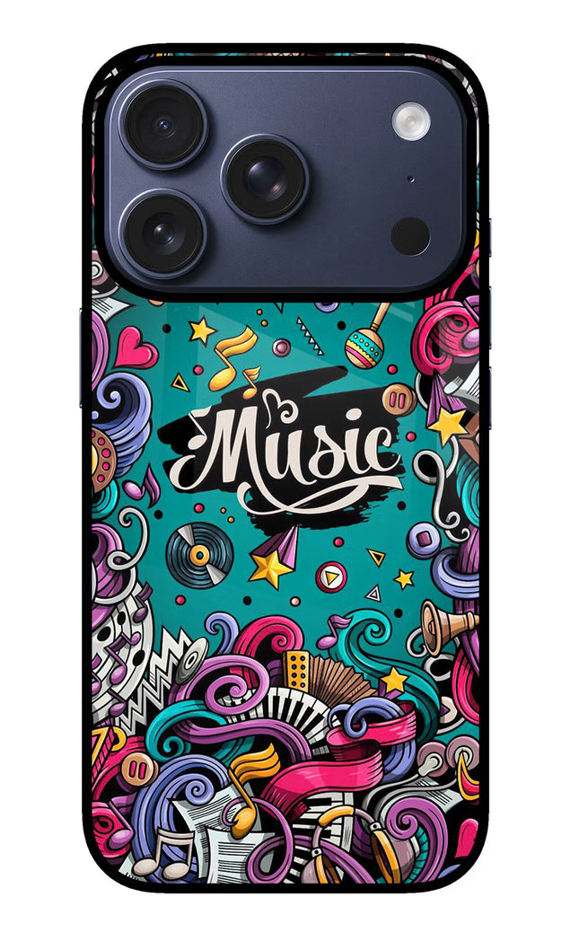 Music Graffiti iPhone 17 Pro Glass Case