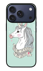 Unicorn Wallpaper iPhone 17 Pro Glass Case