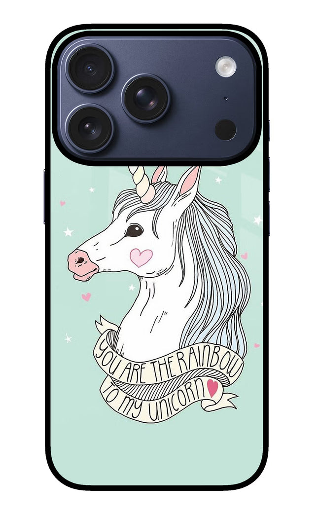 Unicorn Wallpaper iPhone 17 Pro Glass Case