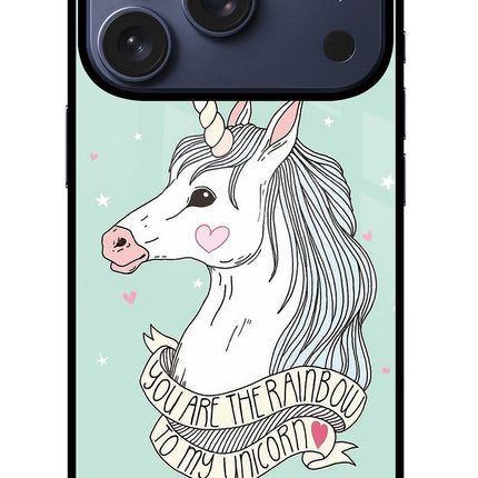 Unicorn Wallpaper iPhone 17 Pro Glass Case Back Cover by Casekaro
