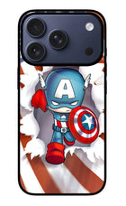Captain America iPhone 17 Pro Glass Case