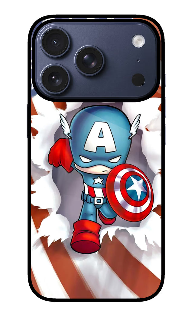 Captain America iPhone 17 Pro Glass Case