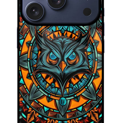 Angry Owl Art iPhone 17 Pro Glass Case