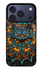 Angry Owl Art iPhone 17 Pro Glass Case
