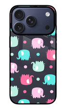 Elephants iPhone 17 Pro Glass Case