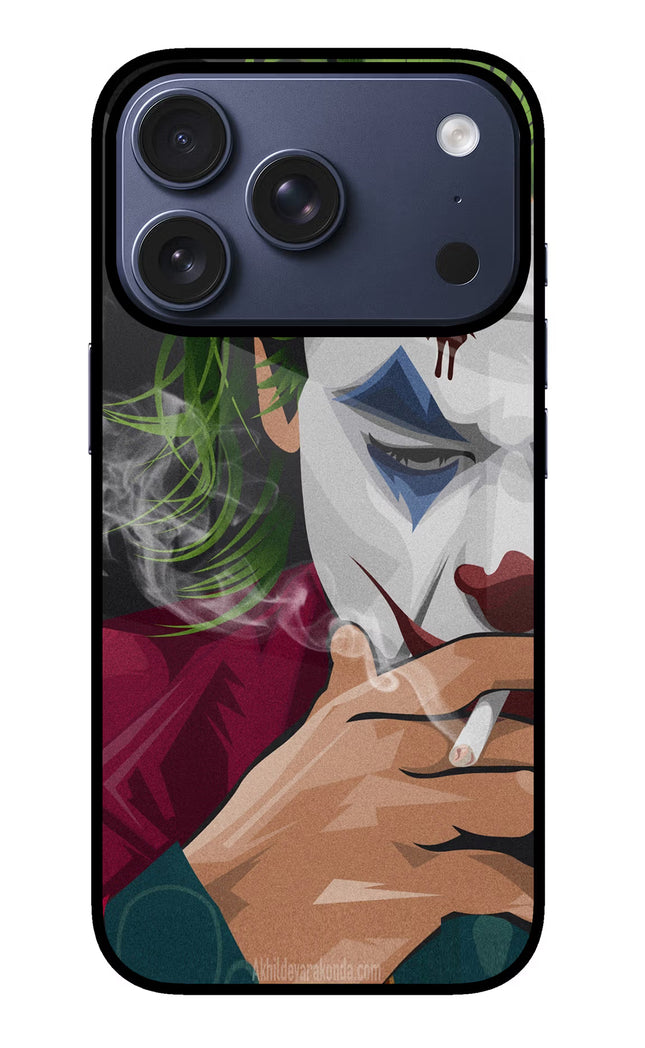 Joker Smoking iPhone 17 Pro Glass Case