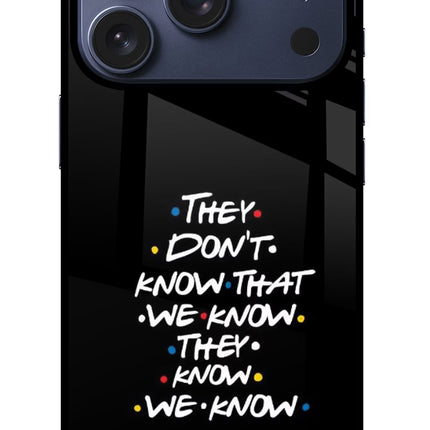 FRIENDS Dialogue iPhone 17 Pro Glass Case