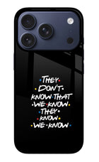 FRIENDS Dialogue iPhone 17 Pro Glass Case