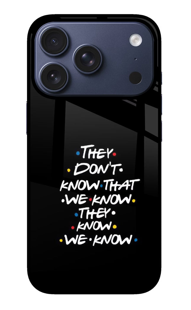 FRIENDS Dialogue iPhone 17 Pro Glass Case