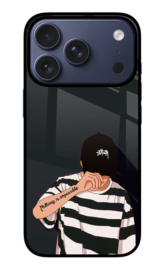 Aesthetic Boy iPhone 17 Pro Glass Case