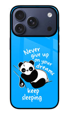 Keep Sleeping iPhone 17 Pro Glass Case