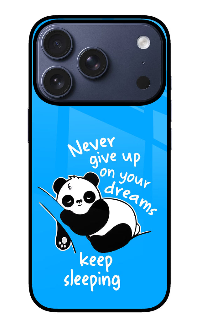 Keep Sleeping iPhone 17 Pro Glass Case