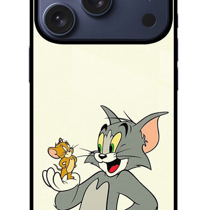 Tom & Jerry iPhone 17 Pro Glass Case Back Cover by Casekaro