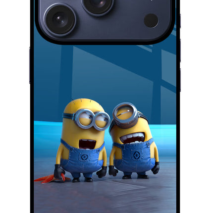 Minion Laughing iPhone 17 Pro Glass Case