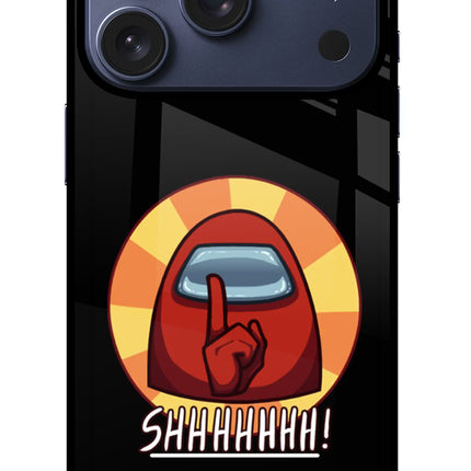 Among Us Shhh! iPhone 17 Pro Glass Case