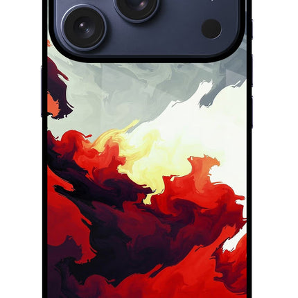 Fire Cloud iPhone 17 Pro Glass Case