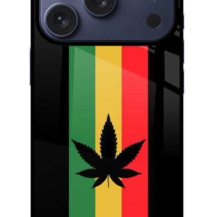 Weed Flag iPhone 17 Pro Glass Case