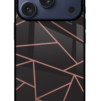 Geometric Pattern iPhone 17 Pro Glass Case