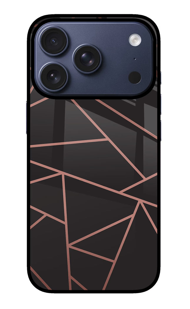 Geometric Pattern iPhone 17 Pro Glass Case