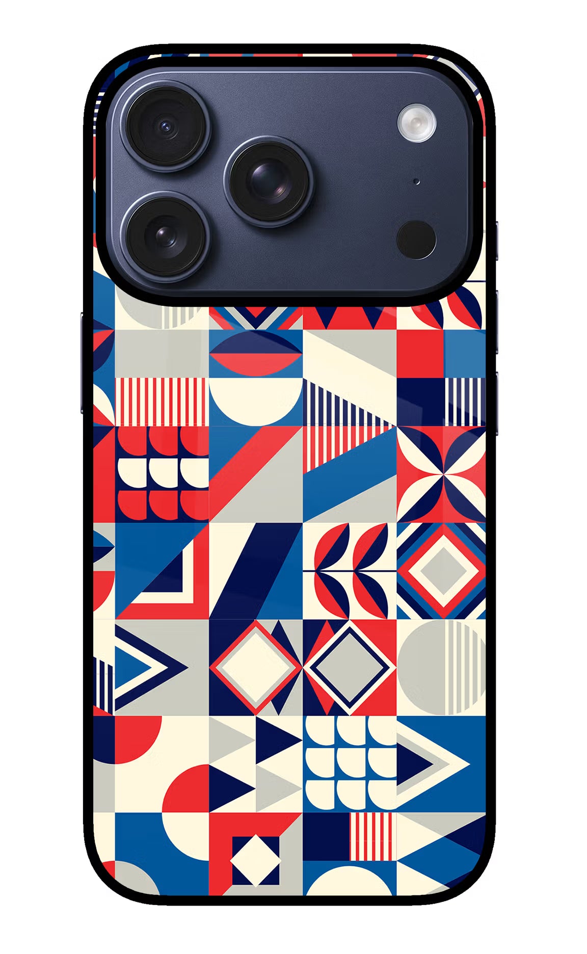 Colorful Pattern iPhone 17 Pro Glass Case
