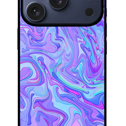 Glitter iPhone 17 Pro Glass Case Back Cover by Casekaro