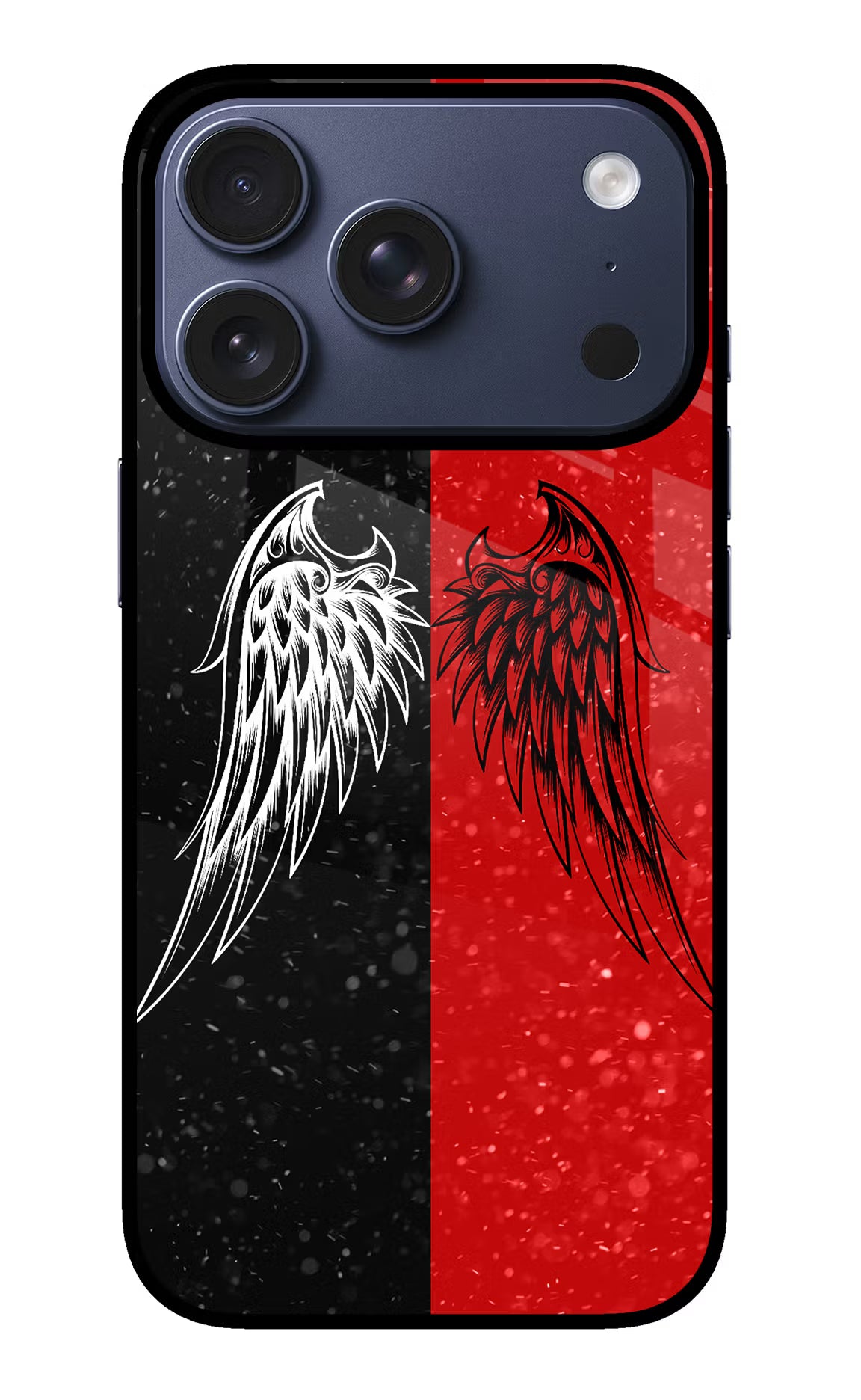 Wings iPhone 17 Pro Glass Case Back Cover by Casekaro