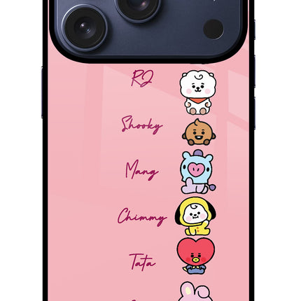 BTS names iPhone 17 Pro Glass Case
