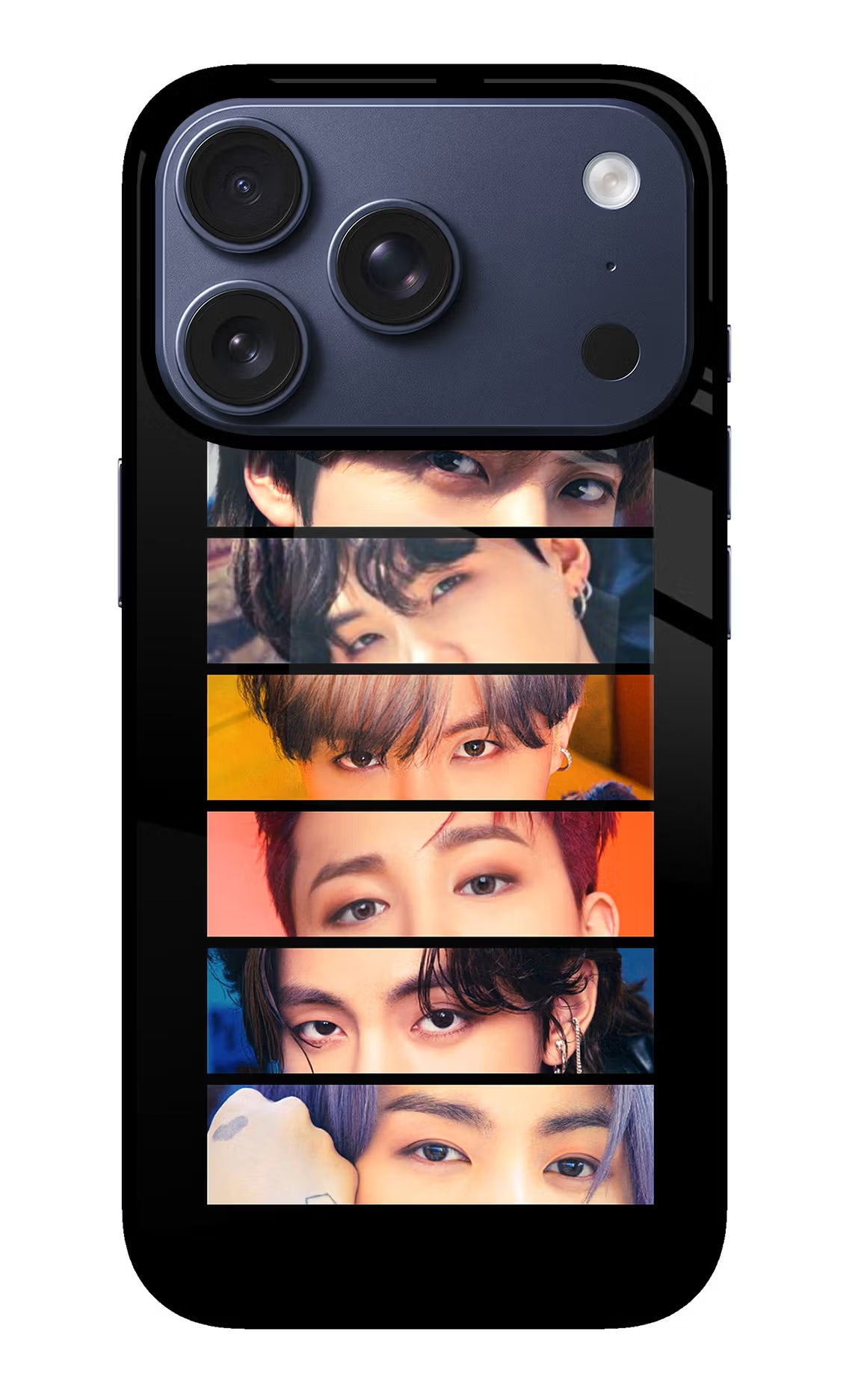 BTS Eyes iPhone 17 Pro Glass Case