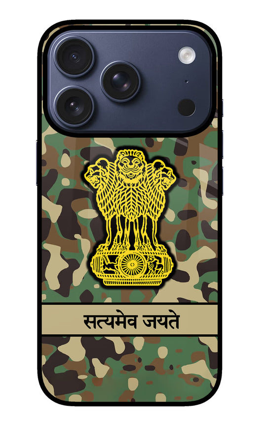 Satyamev Jayate Army iPhone 17 Pro Glass Case