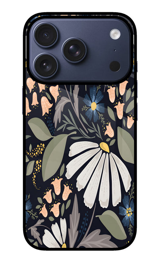 Flowers Art iPhone 17 Pro Glass Case
