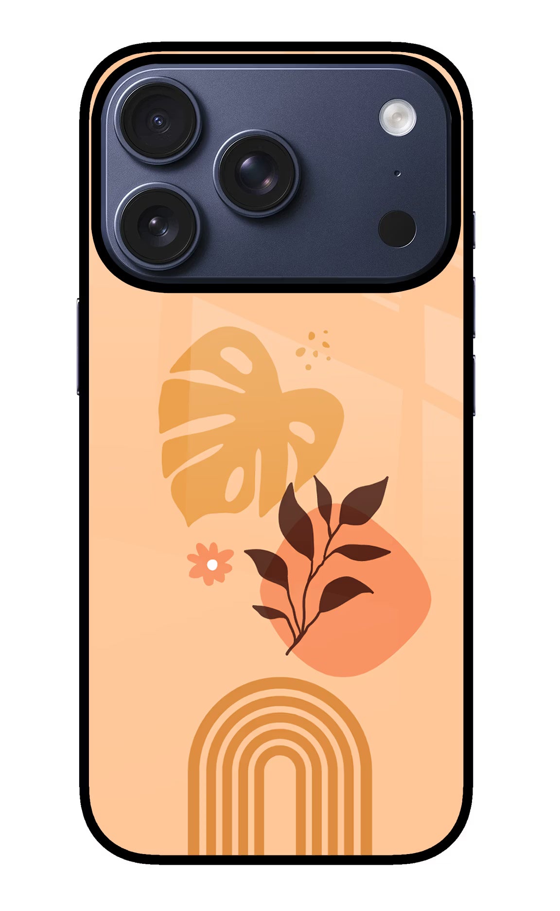 Bohemian Art iPhone 17 Pro Glass Case Back Cover by Casekaro