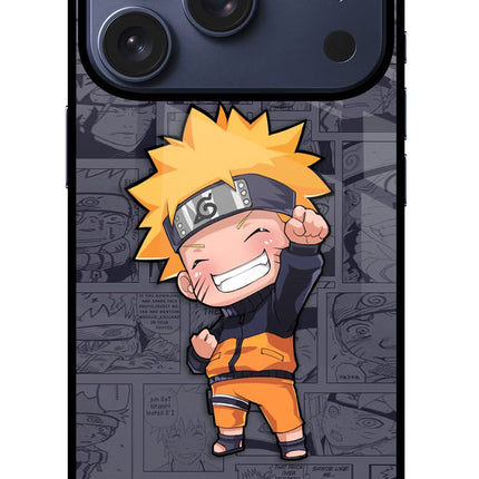 Chota Naruto iPhone 17 Pro Glass Case Back Cover by Casekaro