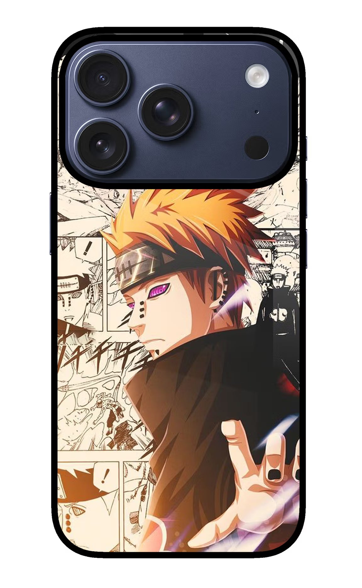 Pain Anime iPhone 17 Pro Glass Case Back Cover by Casekaro