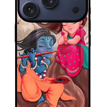 Radhe Krishna iPhone 17 Pro Glass Case