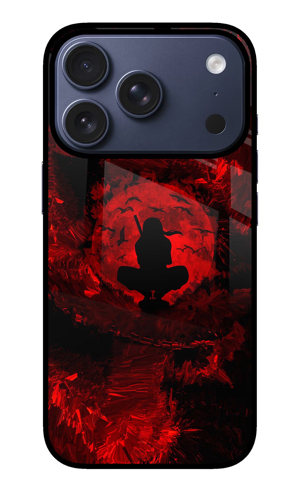 Itachi Uchiha iPhone 17 Pro Glass Case Back Cover by Casekaro