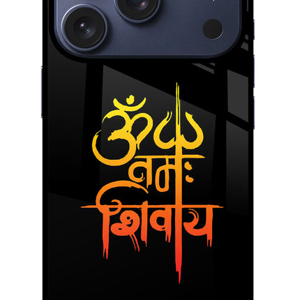 Om Namah Shivay iPhone 17 Pro Glass Case